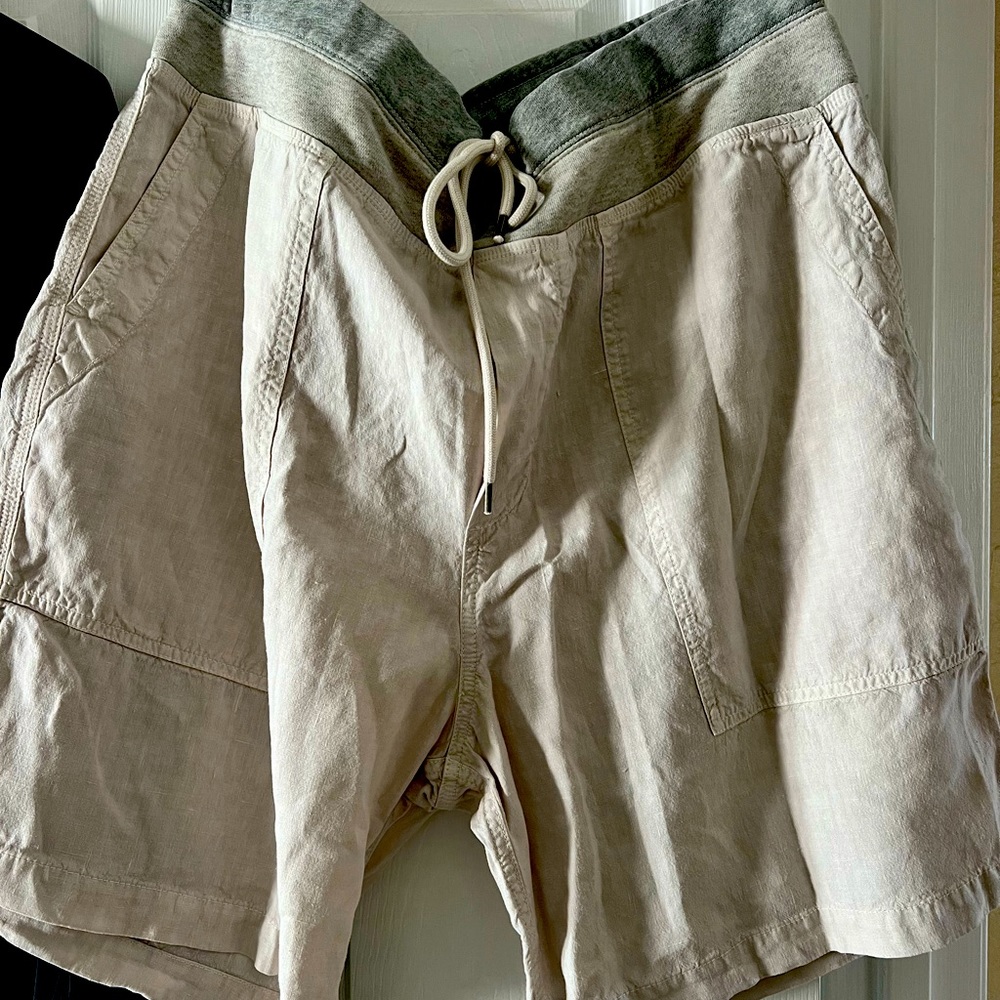 James Perse Linen utility short